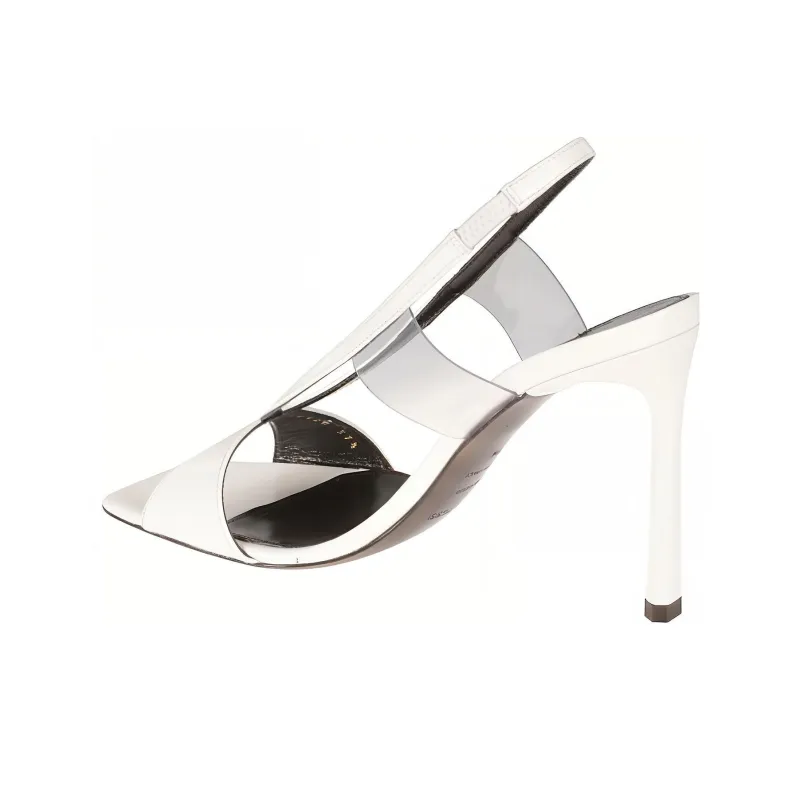 SERGIO ROSSI Open-toe Leather 100mm Sandals-3