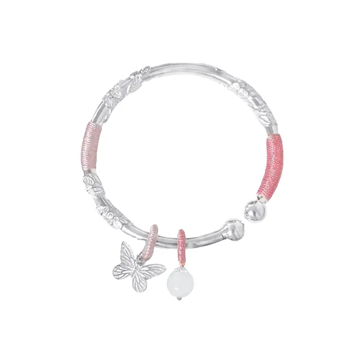 Zheng Tai Fook Alloy Bangles Unisex Girlfriend Bestie-0
