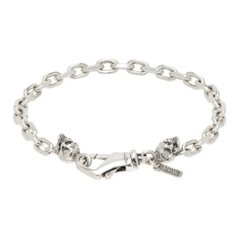 EMANUELE BICOCCHI Skull charm Chain Bracelet-2