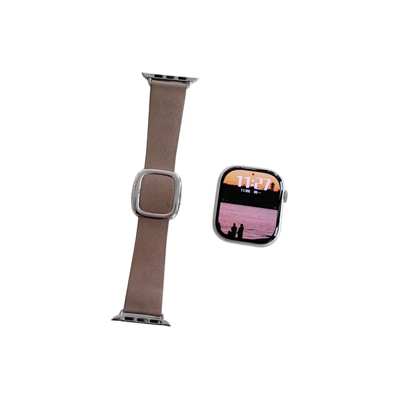 QIZHENG Watch Band Apple Compatibility Leather-3