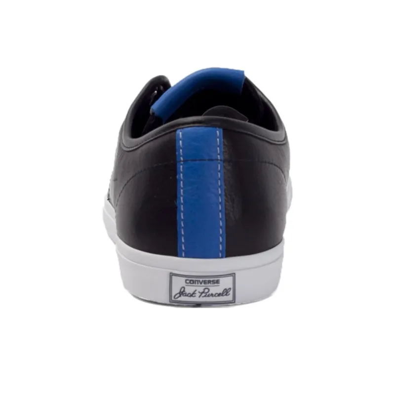 Converse Jack Purcell Anti Slip Wear Resistant Low Top Skateboard Shoes Unisex Black-4