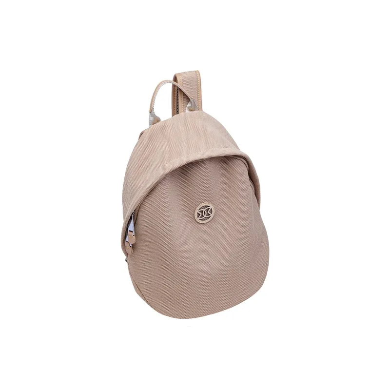 GELANDAI Fabric Backpack Unisex Black/Ecru/Apricot-17