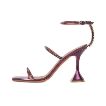 AMINA MUADDI Crystal Embellished Gilda Strappy Sandals Women's