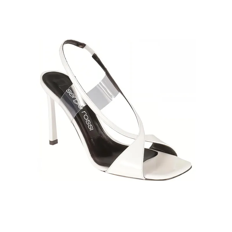 SERGIO ROSSI Open-toe Leather 100mm Sandals-2