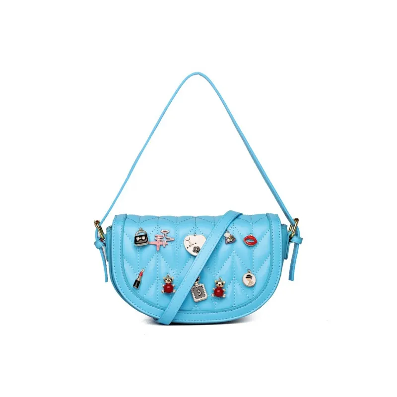 DALO PU Handheld Underarm Crossbody Bag, Shoulder Bag Women's Black/Blue/Green/Pink/Red/Brown-1