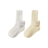 [2 Pack/Extended Thick Fleece]White+Milk White
