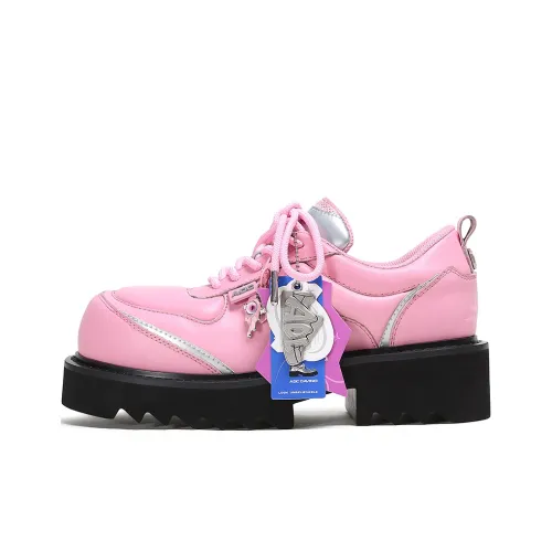 LOOKUN x ADCDAVINCI Functional Wind Series Height Increasing Wear Resistant Low Top Derby Shoes Women's Pink