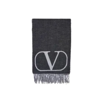 Valentino Knit Scarves Men's Gray