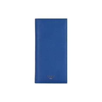EMPORIO ARMANI Leather Coin Purses Wallets Regular Men's Blue