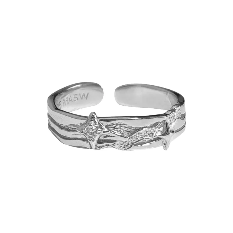 Masw 925 Sterling Silver Rings Unisex-2