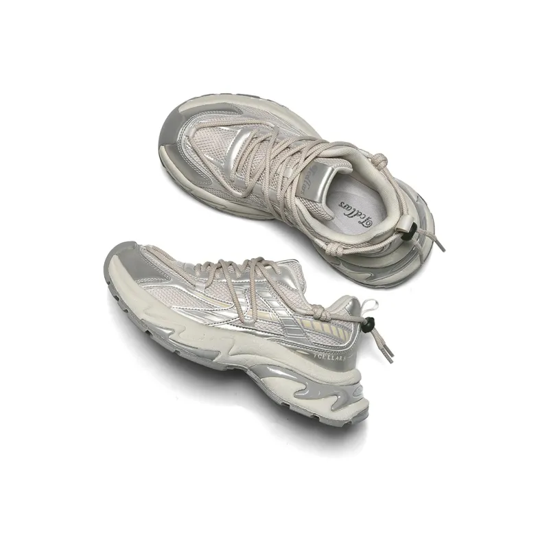 TCELLARS Cushioning, Slip Resistant, Abrasion Resistant, Height Increasing Low Top Chunky Sneakers Unisex-20