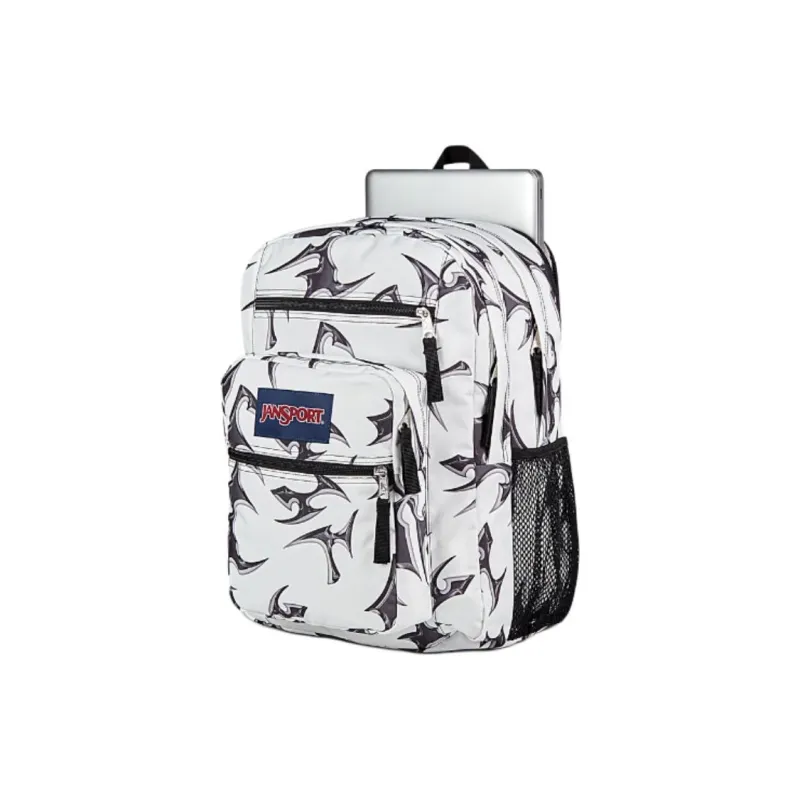 JanSport Recycled Polyester Backpack Large Size Unisex Network Silver White-3