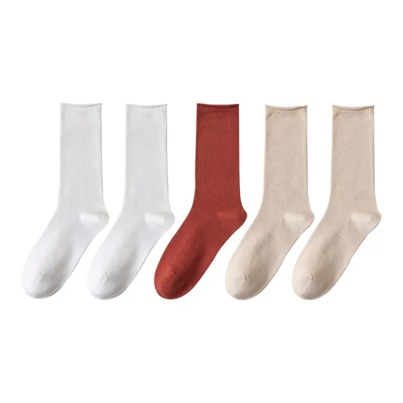 MIIOW Mid Calf Socks Women's 5 Pack-11