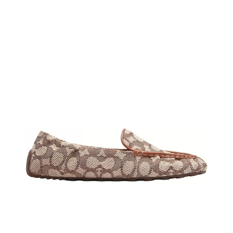 COACH Signature Casual Single Shoes Women's Brown-1