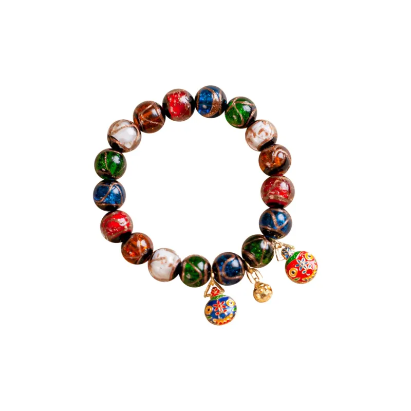 AQI Colored Glaze Jade Bracelets Unisex-5