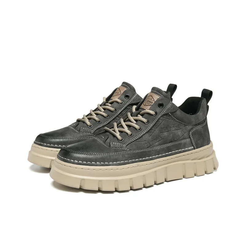 HLA Work Boots Men Low Top Gray/Khaki-1