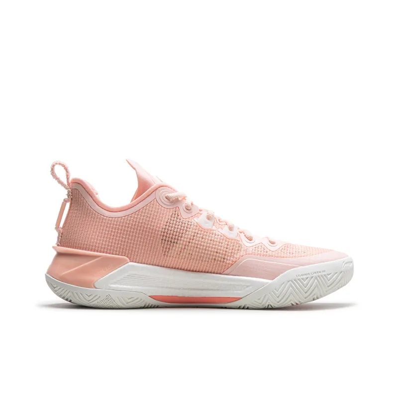 LiNing Liren 3 V2 Piggy Bank Cushioned Slip Resistant Abrasion Resistant Low Top Basketball Shoes Unisex Orange Pink-1