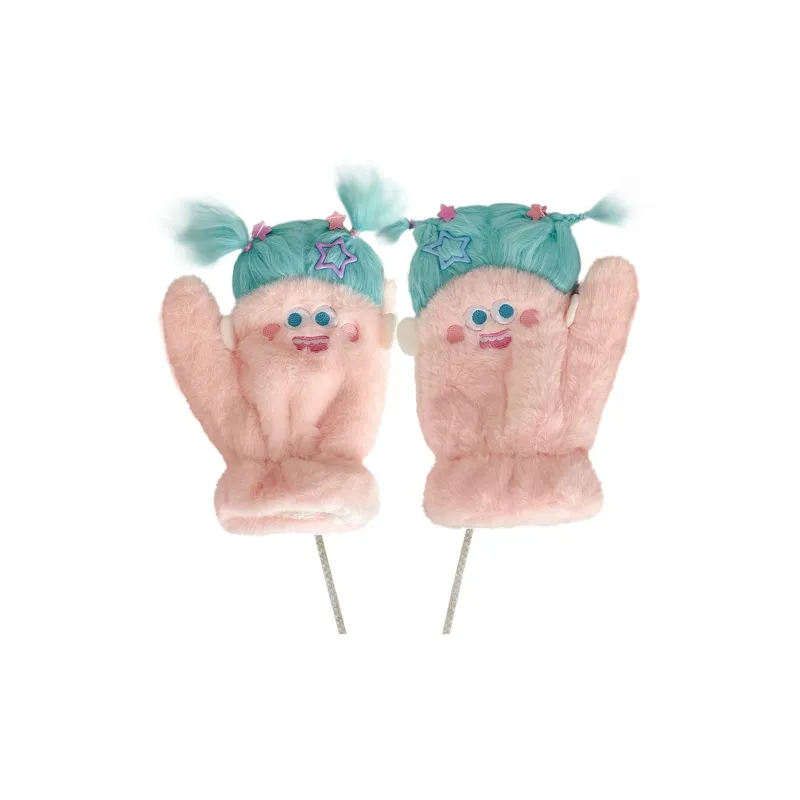 BAIJUAN Polyester Knit Gloves Unisex-6