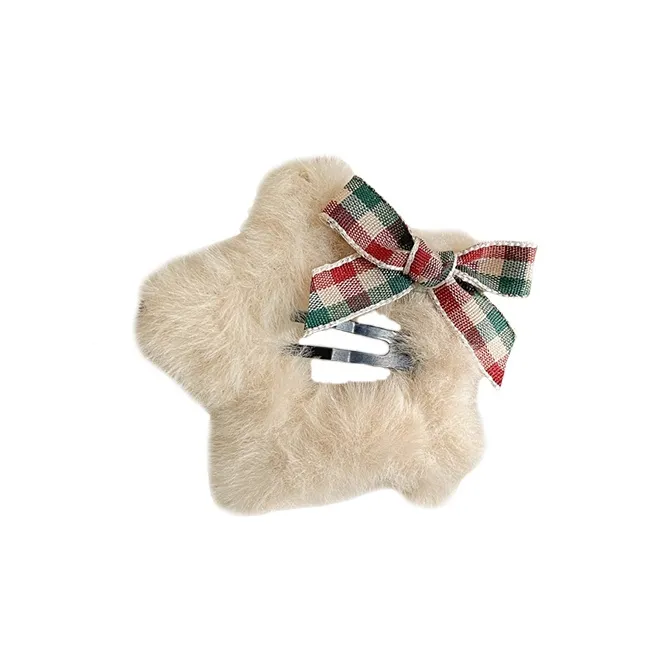 Water Jade Fabric Hair Clips Women's-6
