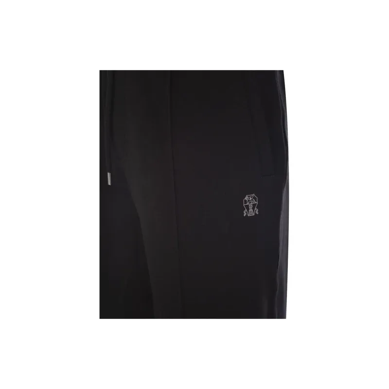 Brunello Cucinelli Logo Printed Drawstring Track Pants-7