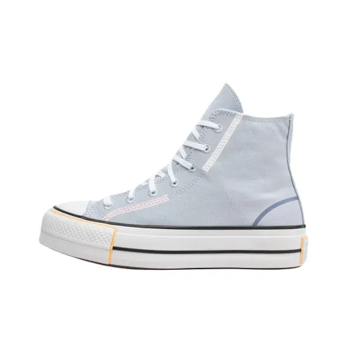 Converse Chuck Taylor All Star Anti Slip Wear Resistant High Top Canvas block Women's Light Blue