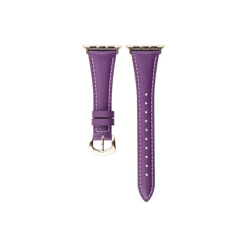 Vobafe Watch Band Apple Compatibility Cowhide Leather Material-16