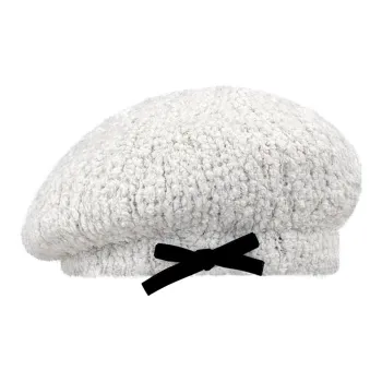 Peach Tea Sherpa Berets Women's