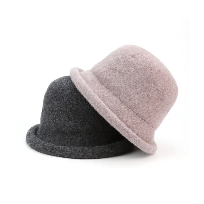 MARJAKURKI Sheep Wool Beanie Gray Oversized Luxe Woolen Top Hat Greeting Card Shopping Bag Warm Winter Women's-2