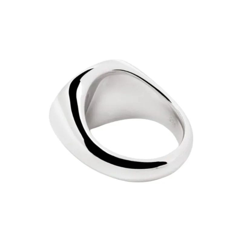 TOM WOOD Ivy Sterling Silver Signet Ring-3