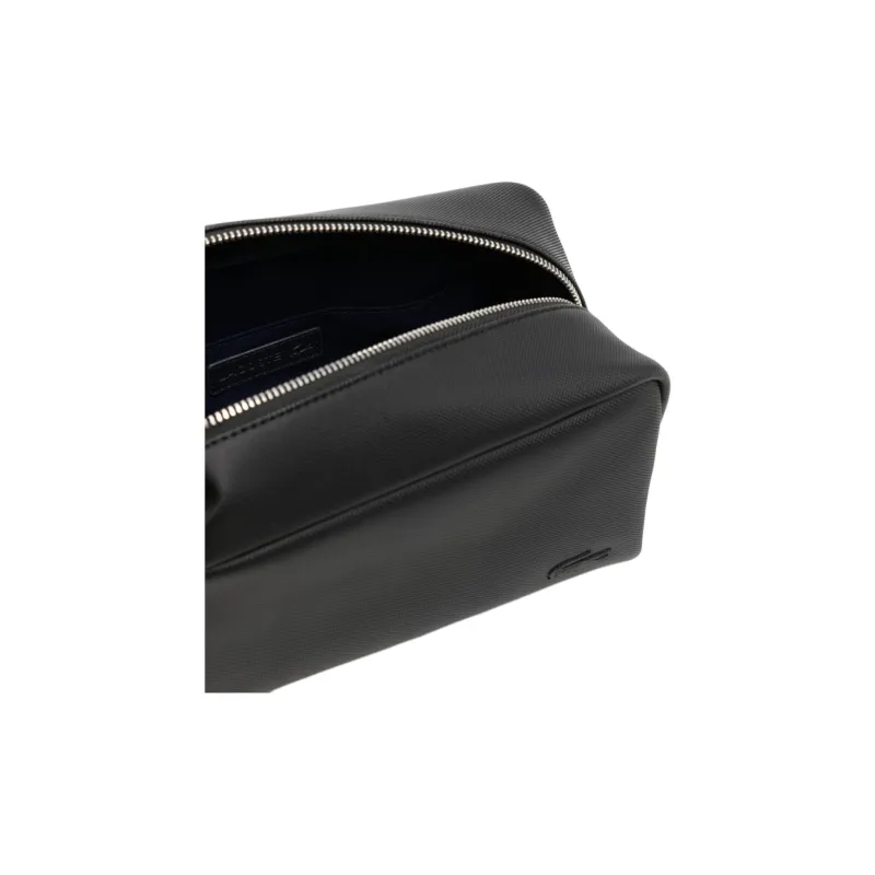 LACOSTE Polyurethane Toiletry Bag Regular Men's Black-2