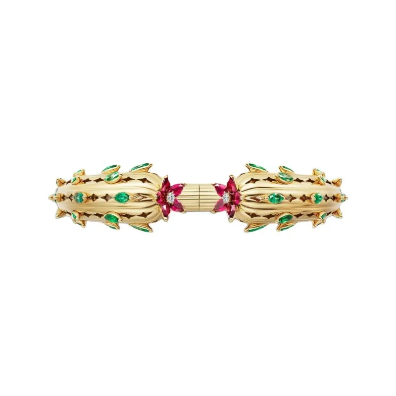 CARTIER Emerald Bracelets Unisex Gold-1