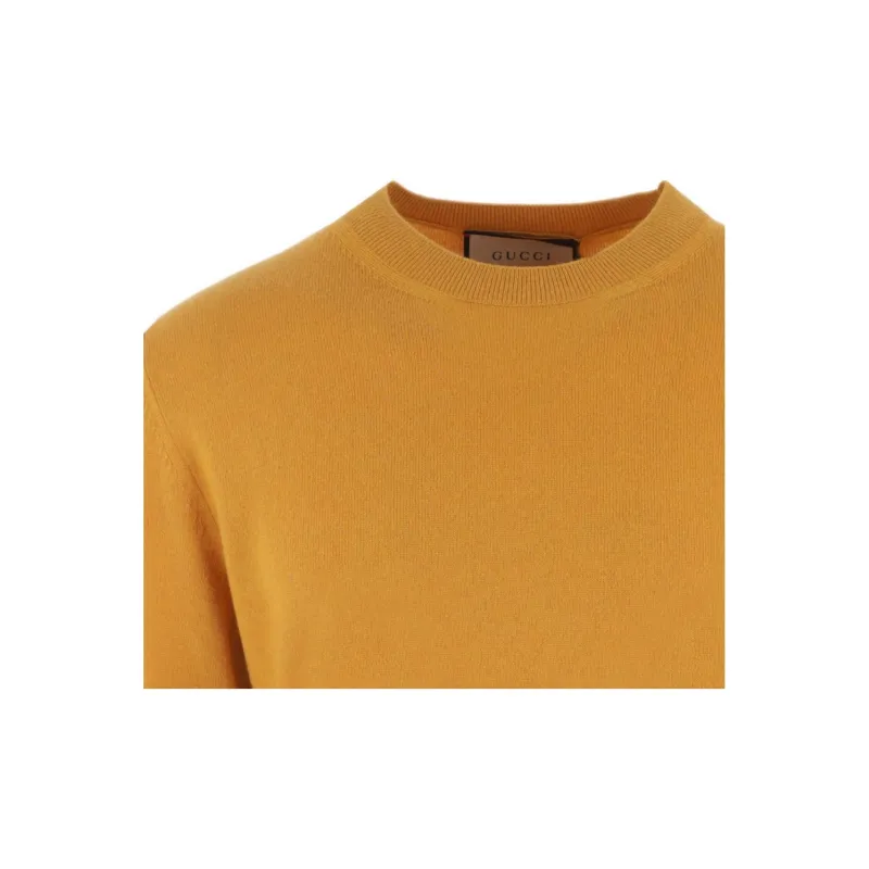 GUCCI Horsebit Knitted Crewneck Jumper-4