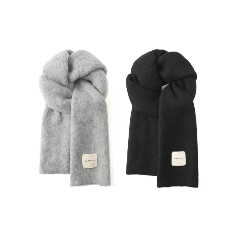 FREE RABBITⅡ Polyester Knit Scarves Unisex-16