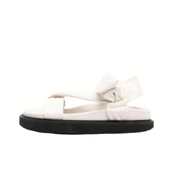 ISABEL MARANT Naori Debossed-logo Leather Sandals