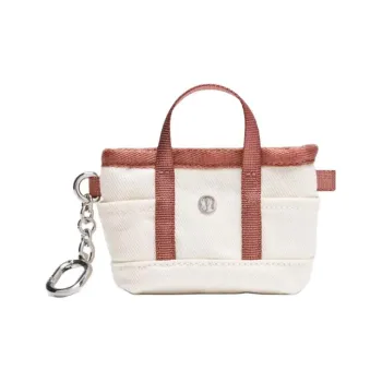 Lululemon Cotton Coin Purse Regular Unisex Natural & Pink
