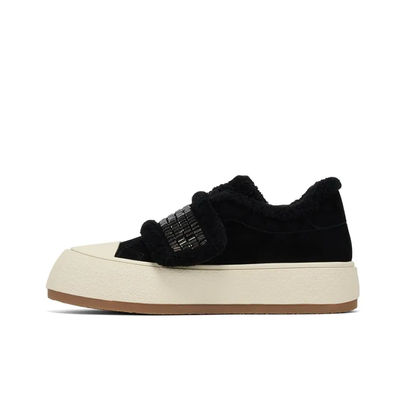 GG-CC Coverage Warm Anti-Slip And Wear-Resistant Low-Top Skateboard Shoes Women's-5