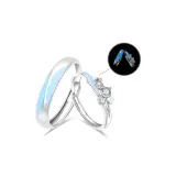 Rose and Rose Couple Rings