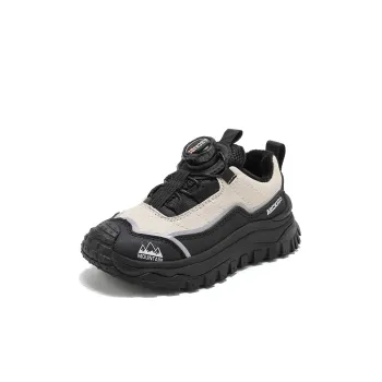 ABC KIDS Slip Resistant Lightweight Cushioning Warm Kids Lifestyle Shoes Beige Black Kids'