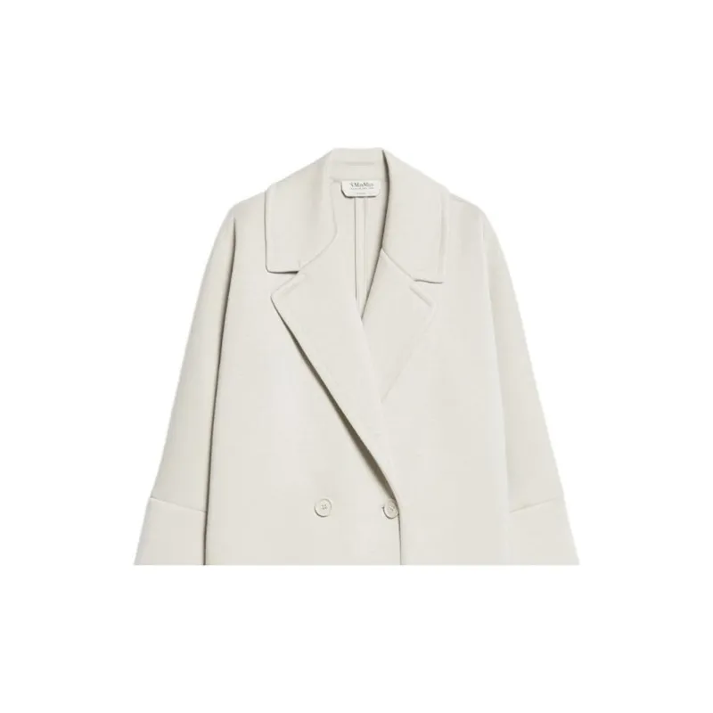 'S MAX MARA Double Breasted Long Sleeved Coat-4