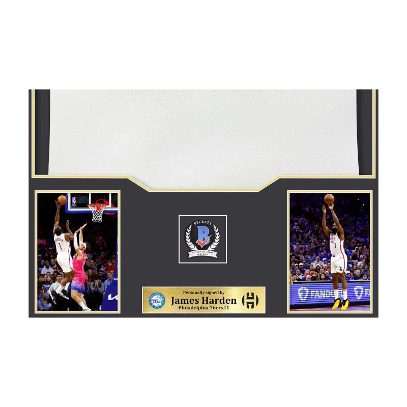 Huayitaojin Clippers White AU Player Edition Jersey BAS Certified Framed 110x78cm Home Decoration Treasured Collection-3