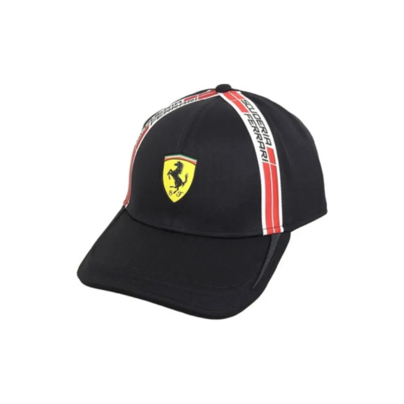 Ferrari Polyester Baseball Caps Men's Black-1