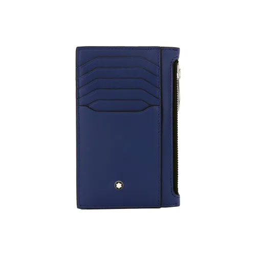 MONTBLANC Leather Card Holder Men's Blue