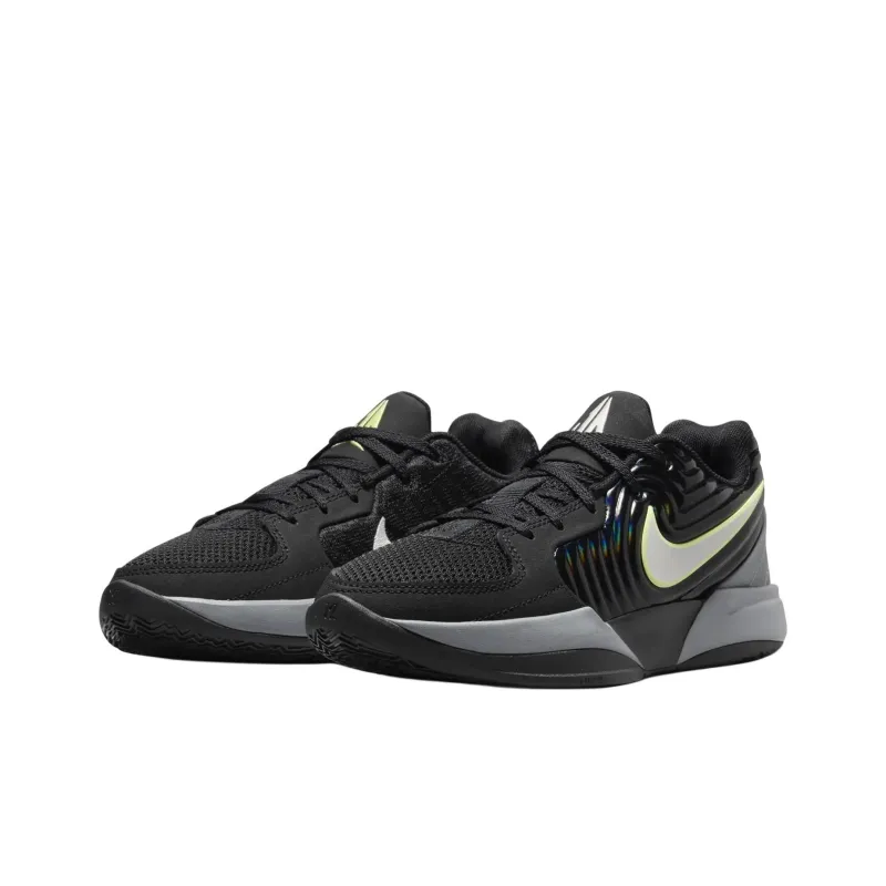 Nike Ja 2 Slip Resistant, Abrasion Resistant, Breathable Low Top Children's Basketball Shoes Black Gray Unisex-2