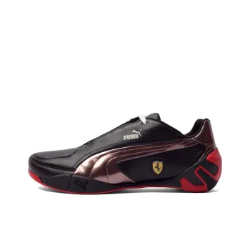 PUMA Ferrari Racing Series Anti Slip Wear Resistant Low Top Training Shoes Unisex Black Red