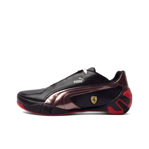 PUMA Ferrari Racing Series Anti-Slip Wear-Resistant Low-Top Training Shoes Unisex Black Red