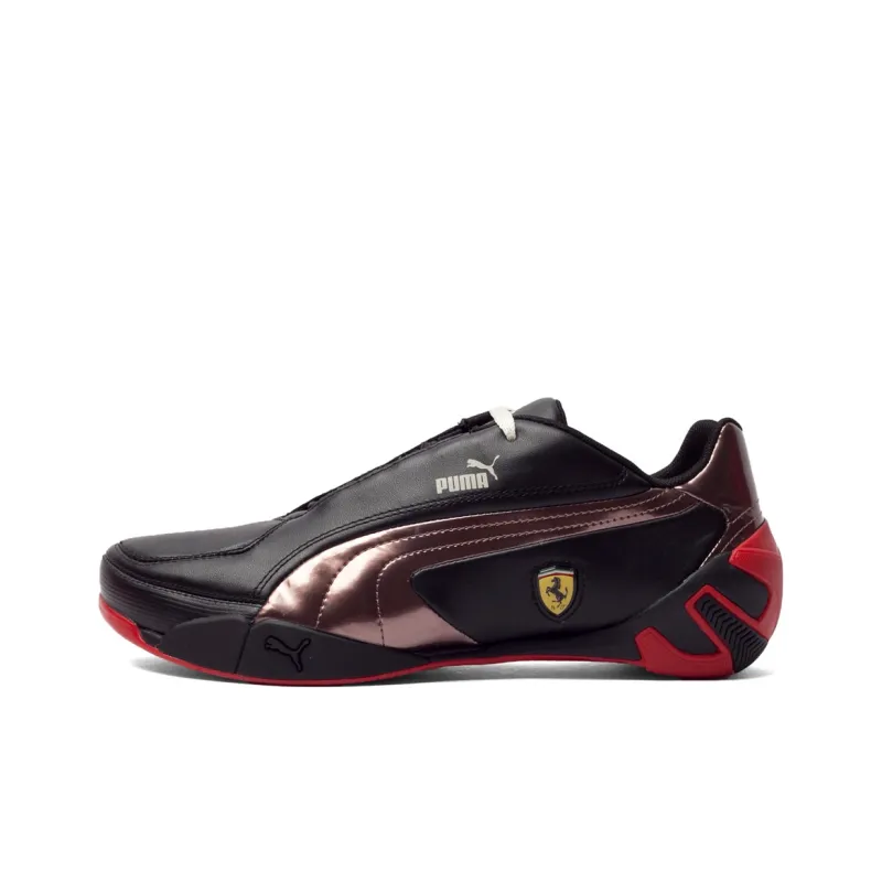 PUMA Ferrari Racing Series Anti-Slip Wear-Resistant Low-Top Training Shoes Unisex Black Red-0