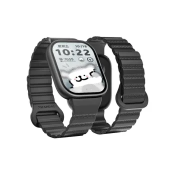 IBOANN Watch Band Xiaomi, Red Beige Compatibility Silicone Material