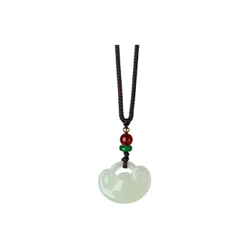 Honglangji Hetian Jade Necklaces White Jade/Pale Greenish White Jade Women's