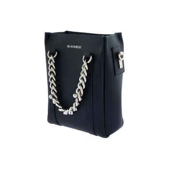 BLACKHEAD Leather Shoulder Bag, Handbag Regular Unisex Black