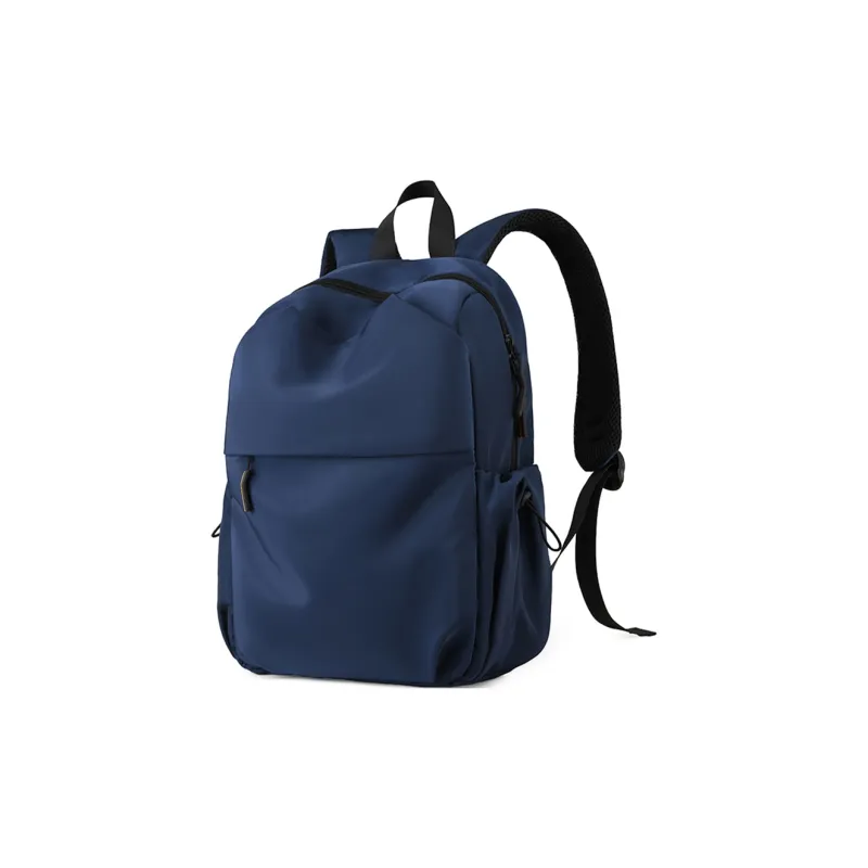 BSELEON Water-Resistant Fabric Backpack Unisex Gray Black Blue-9